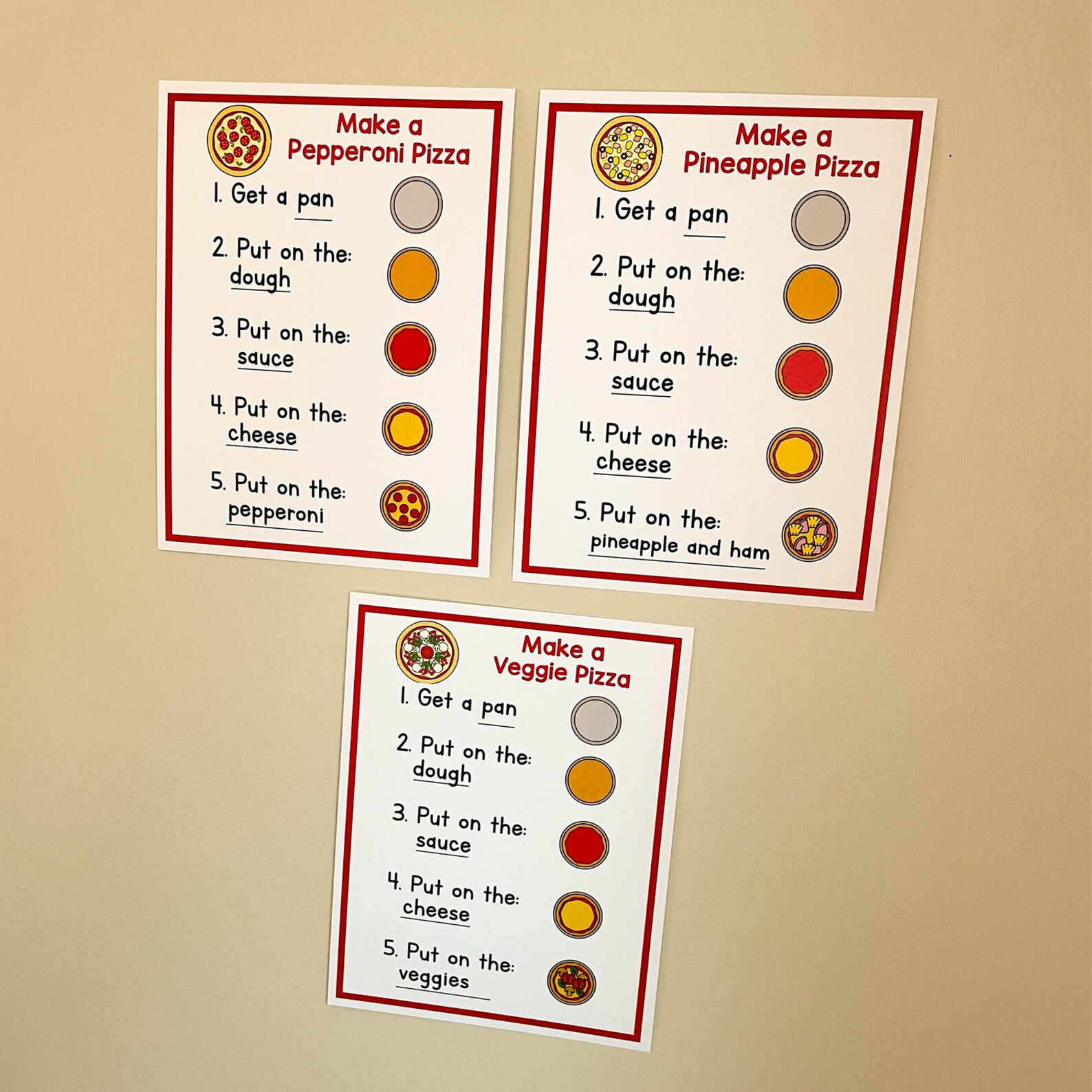 Pizza Pretend Play Printables, Pizza Dramatic Play, Play Money ...