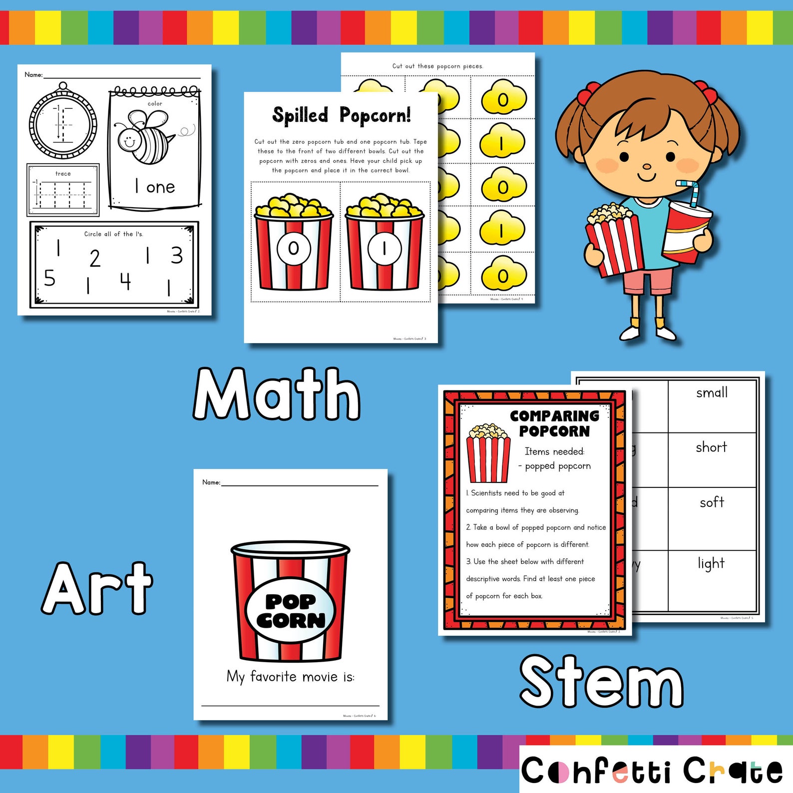 Movies Preschool Curriculum Printables Movie Theme Classroom - Etsy