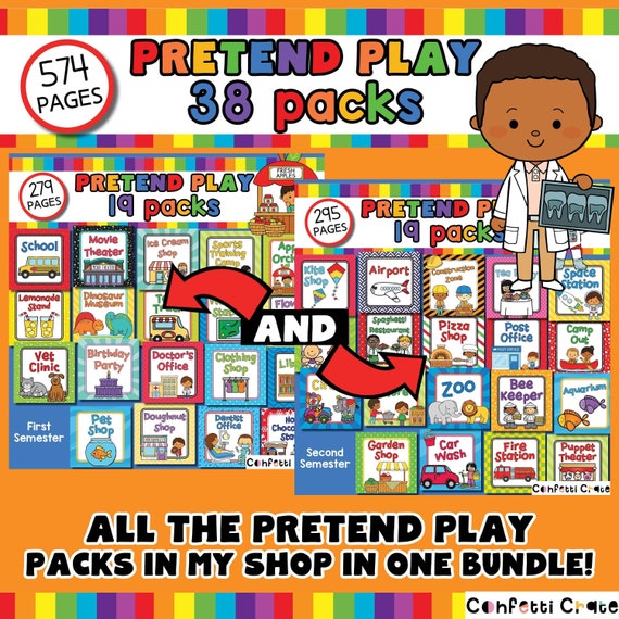 All 38 Pretend Play Printables Bundle Kids Pretend Play Kids - Etsy