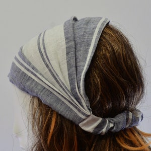 100% Linen Headband Bandanna Natural Materials Elastic Hairband Sports Yoga Active Fashion Wrap image 8
