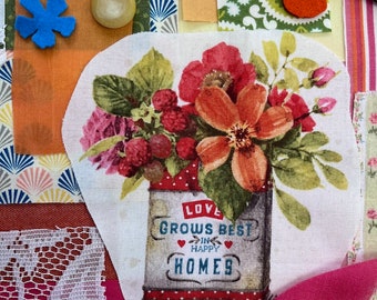 Slow Stitch Fabric Kit: Hand Sewing Junk Journal Bundle