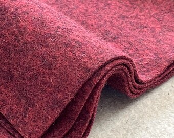 Cranberry Felted Wool Slow Stitch Journal Junk Journal