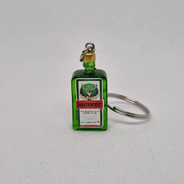 Alcohol Keyring, UK seller, Gifts for Her, Alcohol Gift, Stocking Filler, Boozy Gifts, Keyrings, Personalised Keyring, Jagermeister Keyring