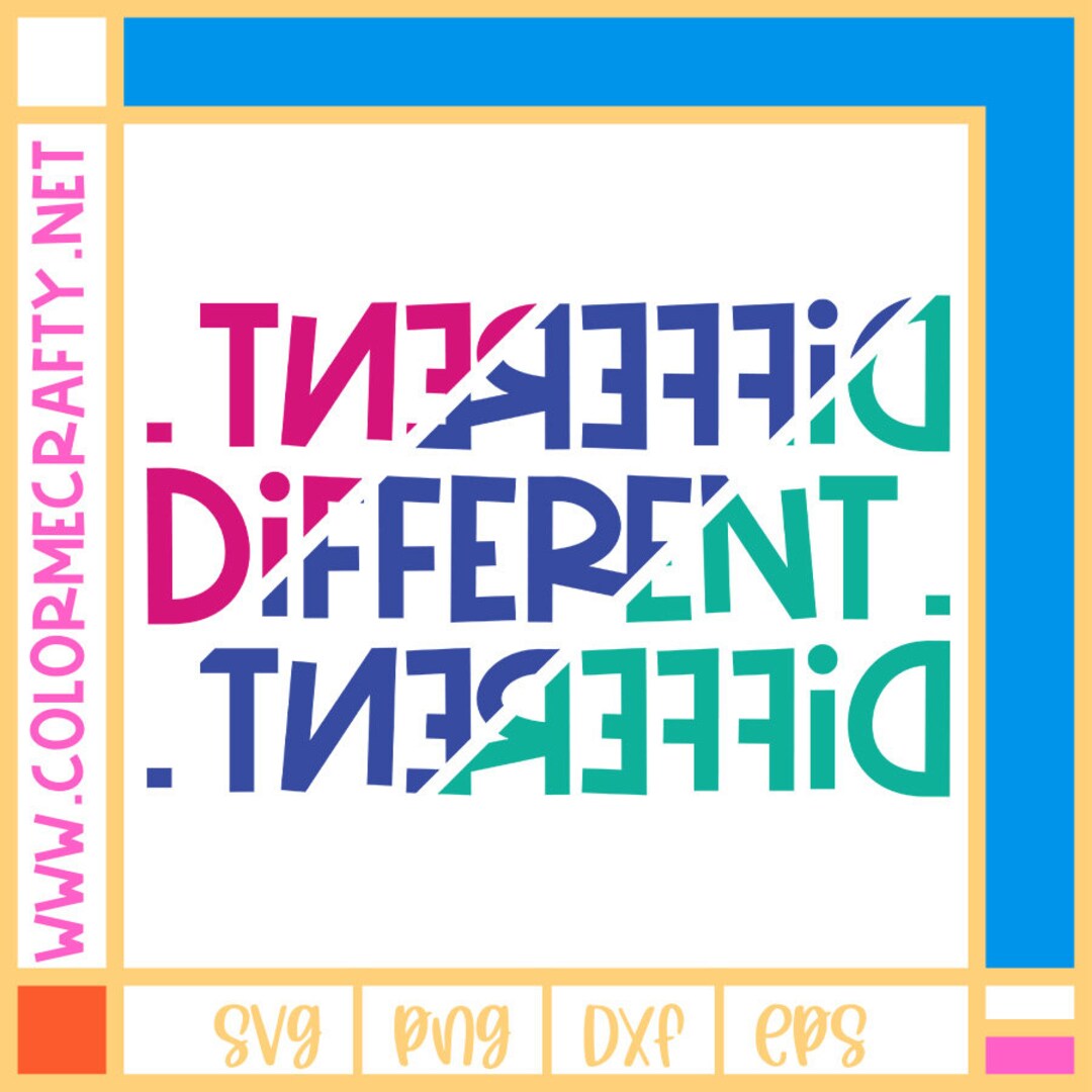 Diff Svg Different SVG Cut File for Cricut, Silhouette (digital Download) - Etsy