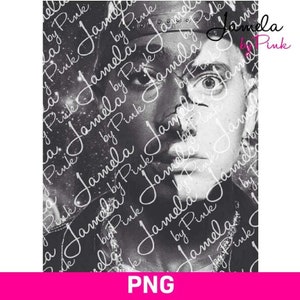 2Pac and Eminem PNG Digital half face Sublimation, print on demand, Cricut, screen print