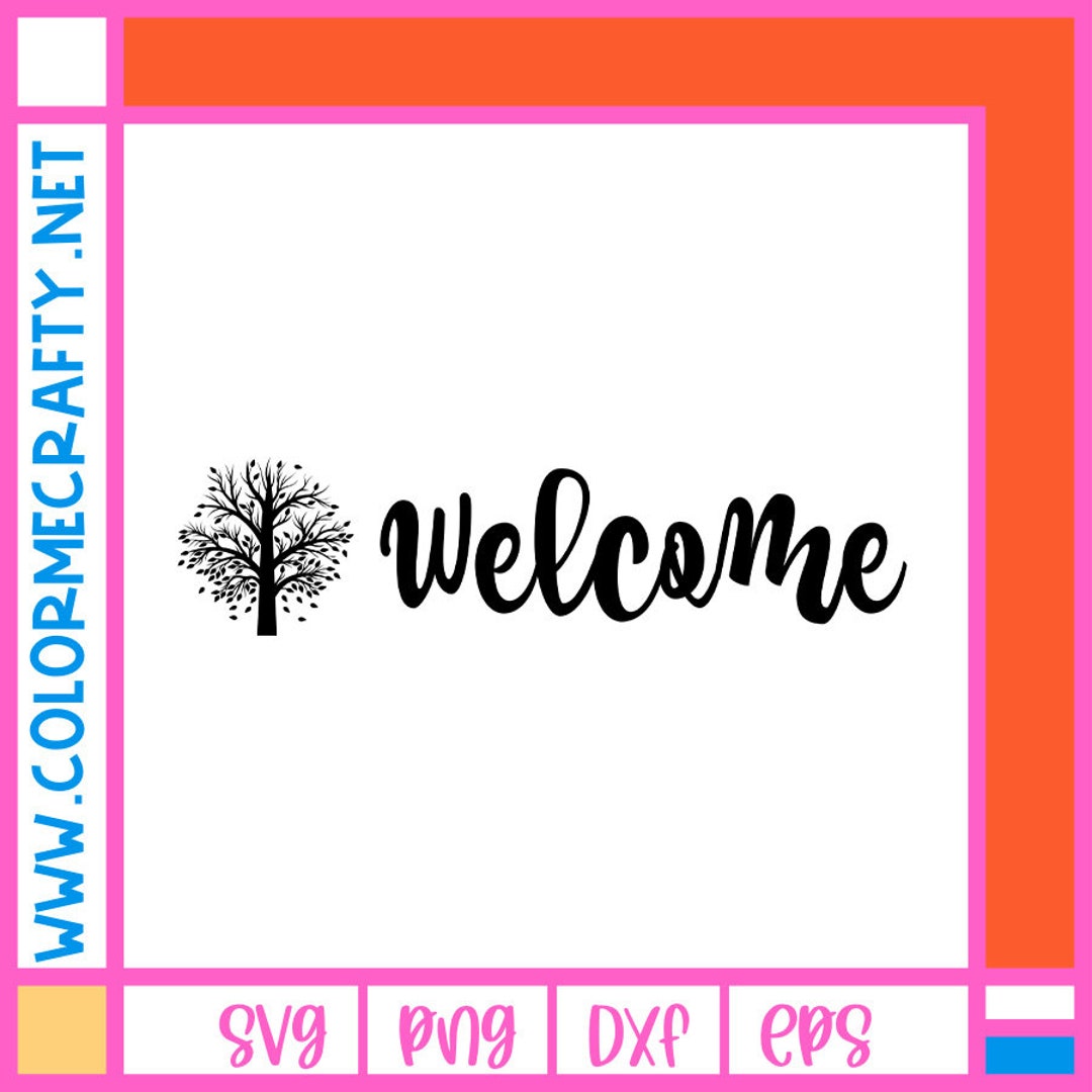 Welcome Sign SVG - Etsy