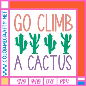 Go Climb A Cactus SVG