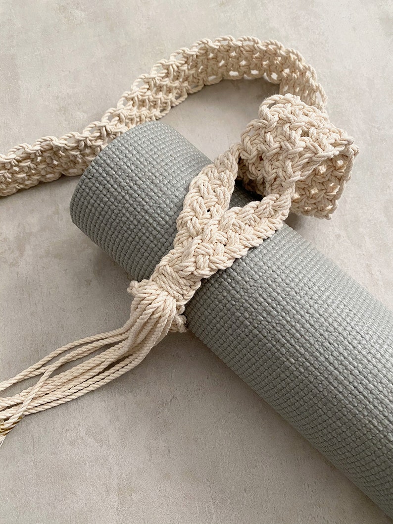 Macrame Yoga Mat Strap TUTORIAL Macrame Pattern Macrame Etsy