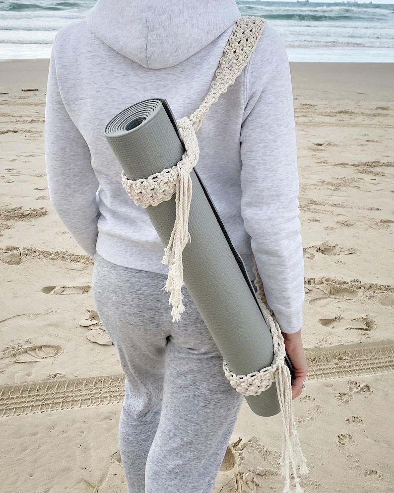 Macrame Yoga Mat Strap TUTORIAL Macrame Pattern Macrame Etsy