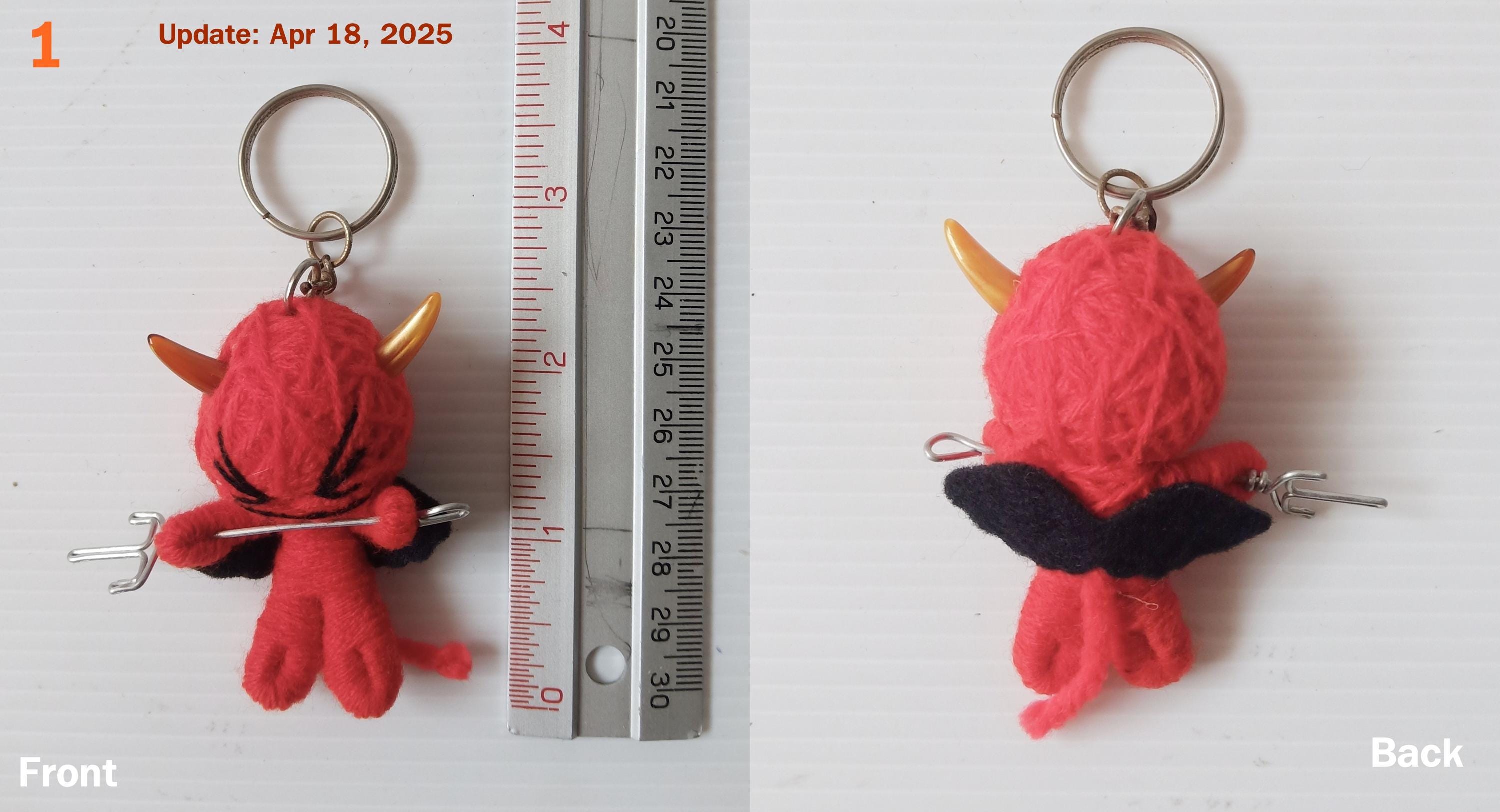 Unique Voodoo Doll Keychain – Handmade With Love for Bags
