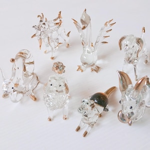 Figura de animal de vidrio soplado: Arte coleccionable n.° 4