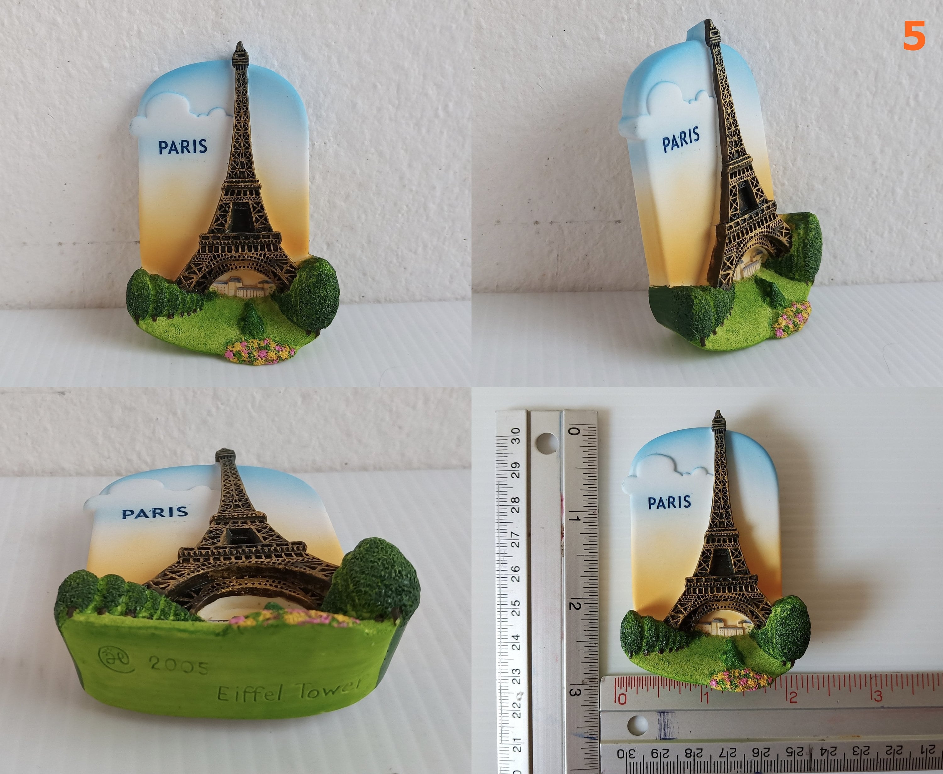 Frankreich Souvenir Magnet Notre Dame De Paris – 4,6 X 4,6 Cm, Aus Kristall, Für Kühlschrank & Whiteboard