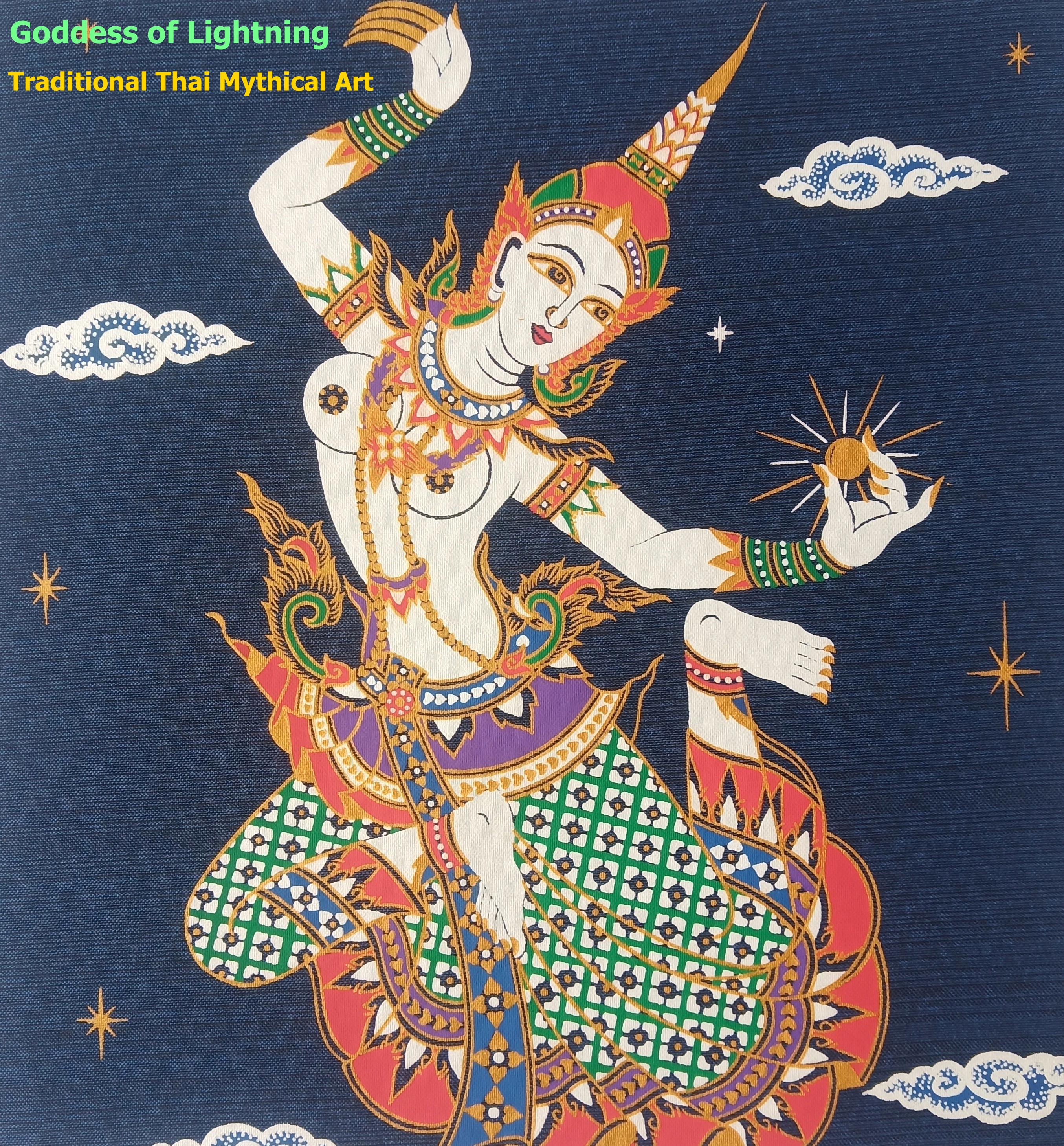 Thai Silk Screen Art Print: Traditional Asian Decor, Hand-pulled