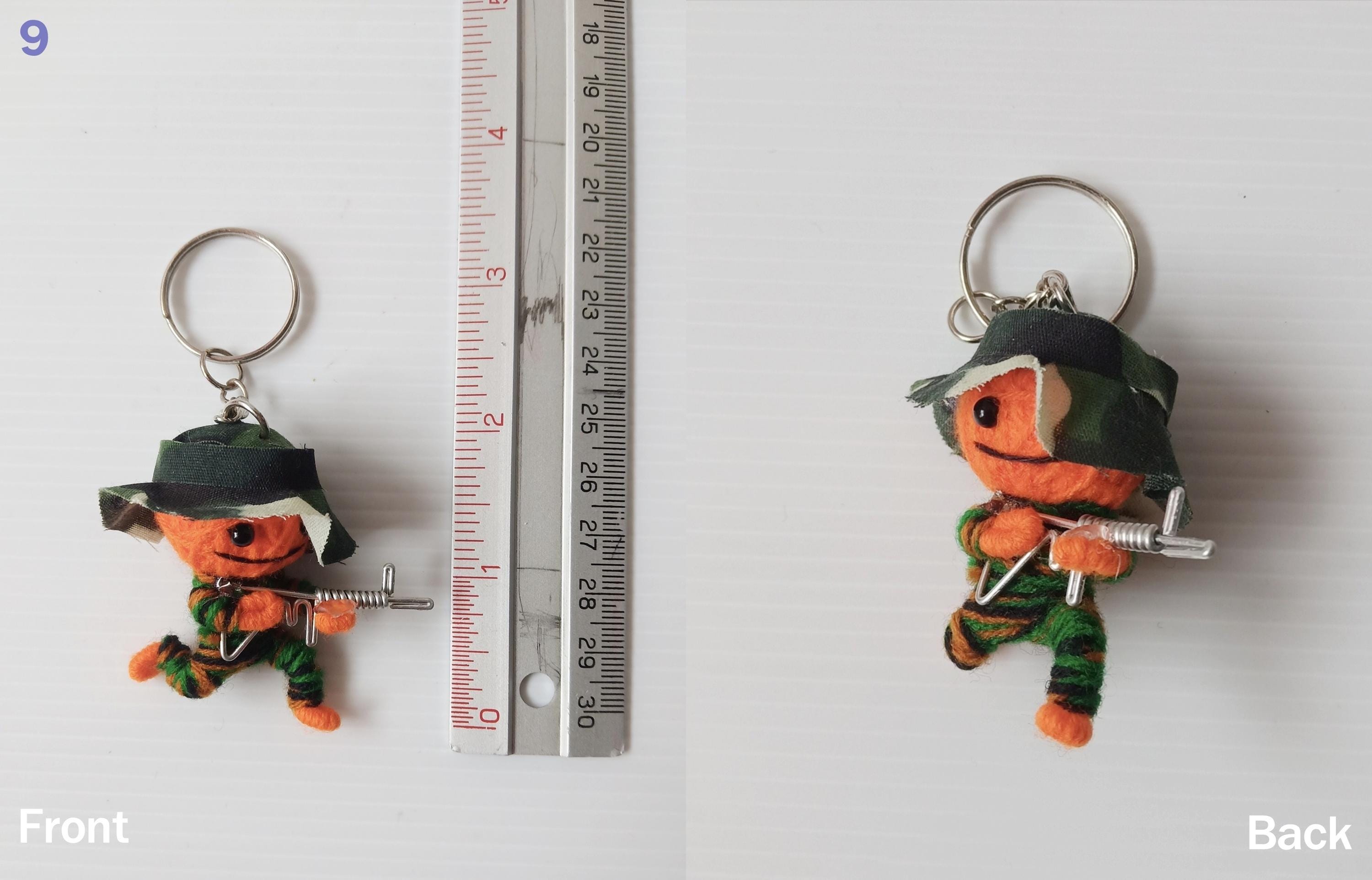 Unique Voodoo Doll Keychain – Handmade With Love for Bags