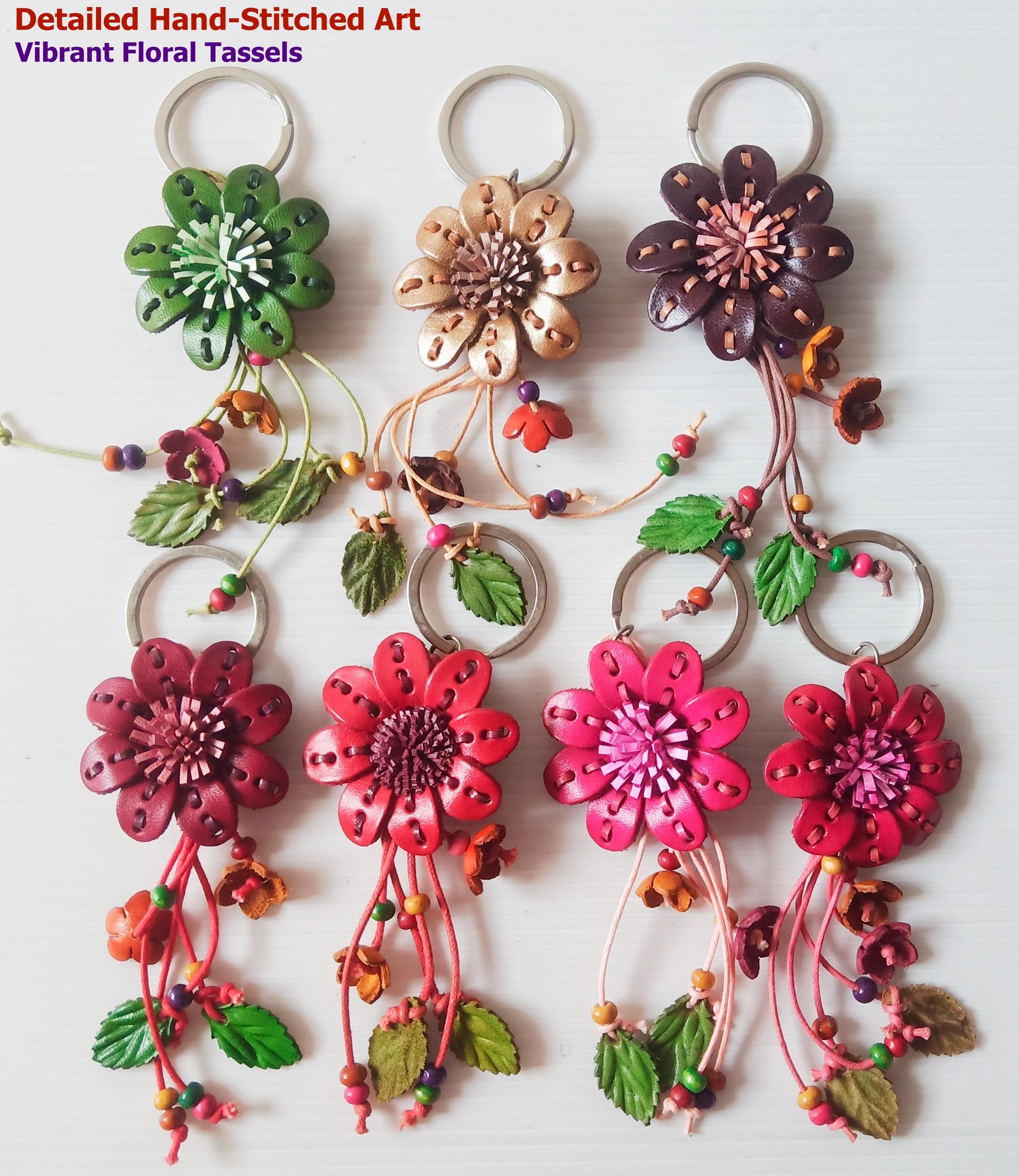 Floral design leather handcrafted accessories New Arrival Chic Floral & Embroidered Handbag – Spring Step  main image 4