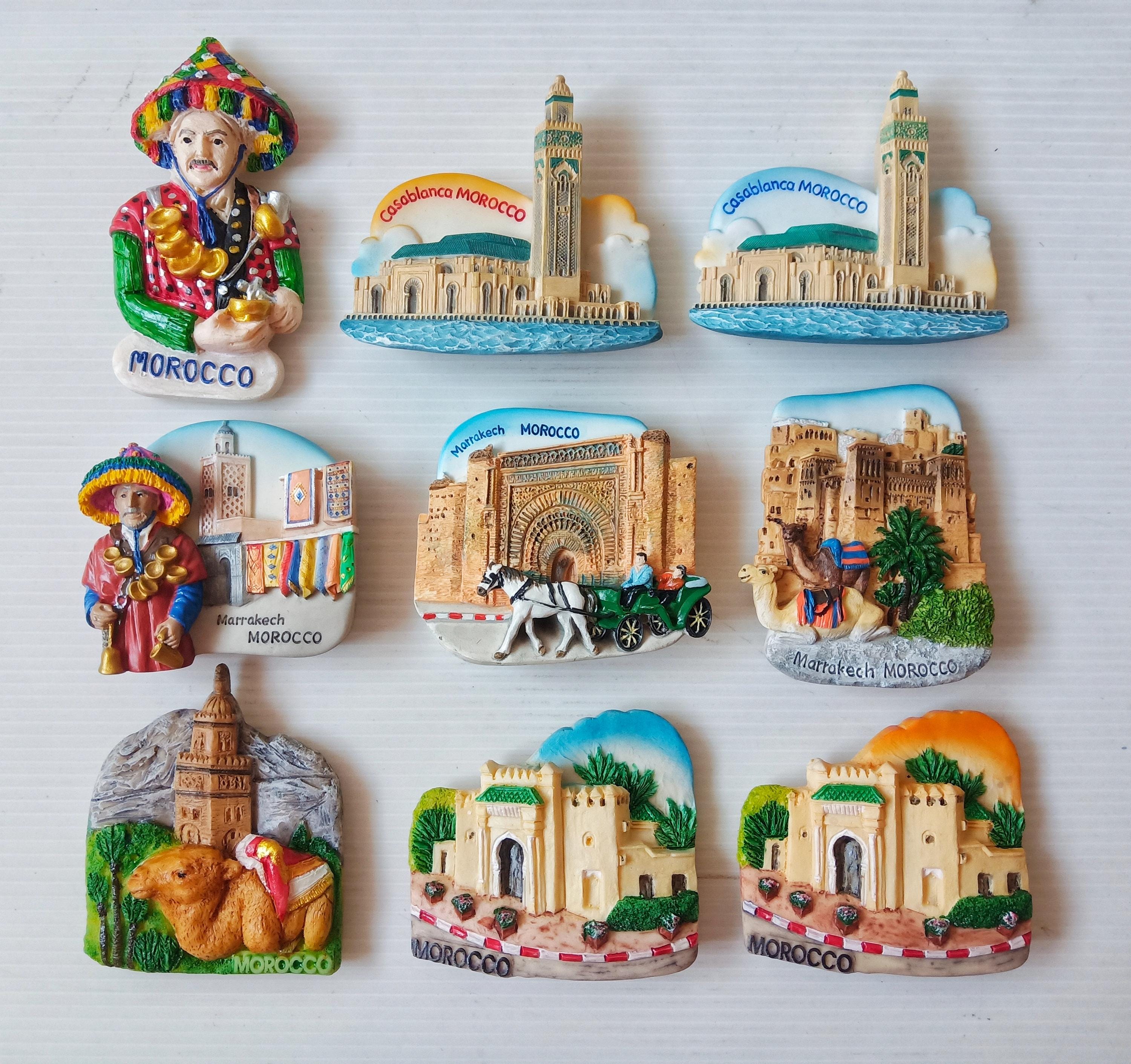 Morocco Landmark Souvenir Magnet Collection Gift for Refrigerator
