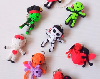 Unique Voodoo Doll Keychain – Handmade Love and Friendship String