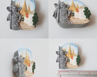 Thailand Travel Magnet: Hand-Painted Resin Landmark Model #2-2