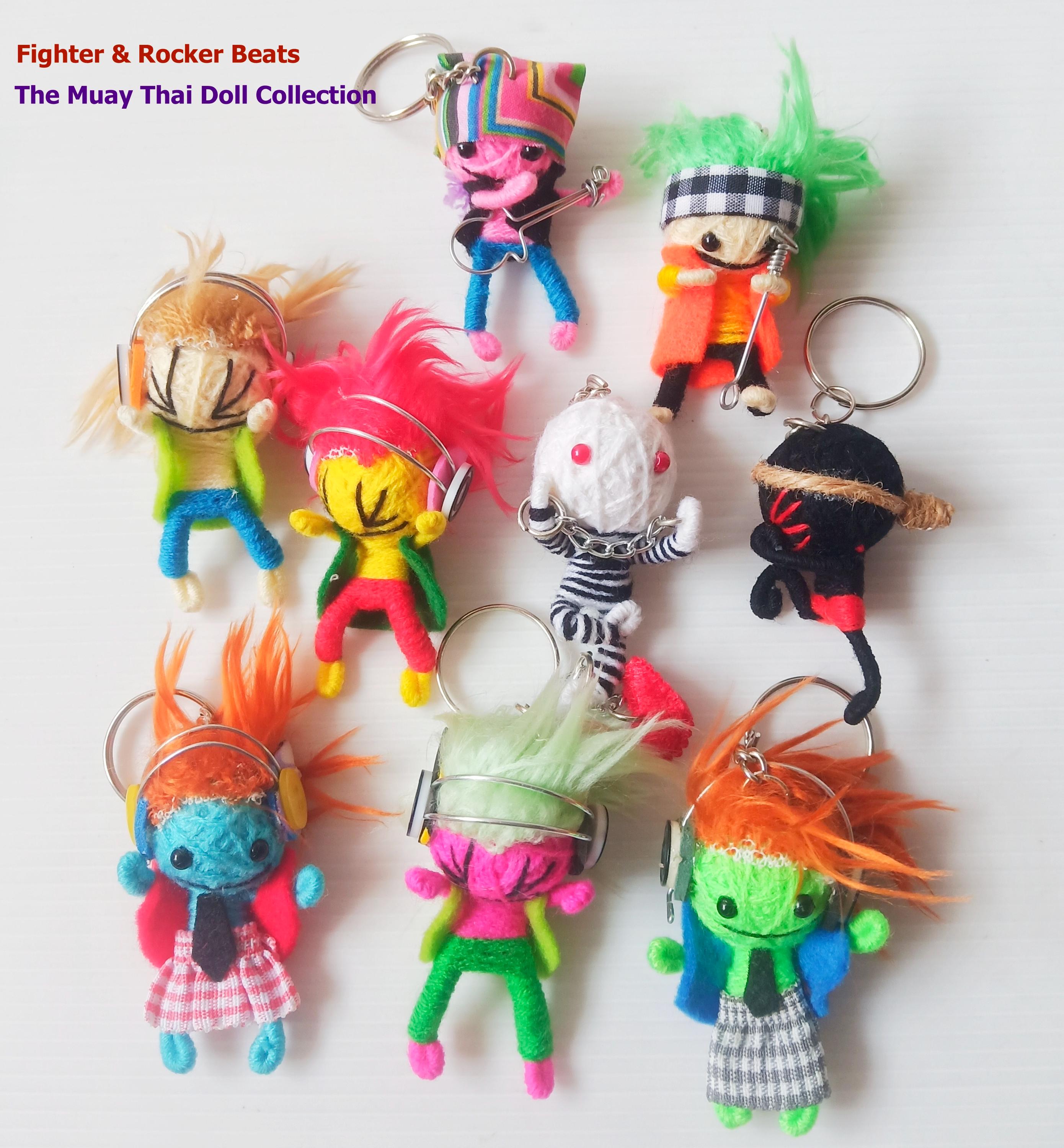 Handmade Thai Fight String Doll Keychain: Unique Bag Charm #6 - Etsy