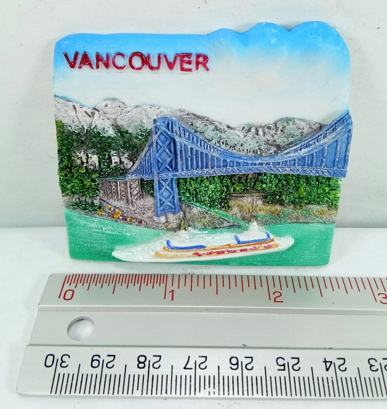 Vancouver Canada 3d Model Fridge Magnet Tourist Travel Souvenir Refrigerator Art Craft Gift