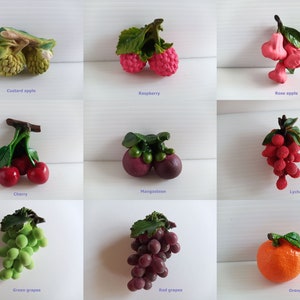 Vibrant and Fun, Fruit Models Decor for Your Refrigerator or Metal Surfaces No.1