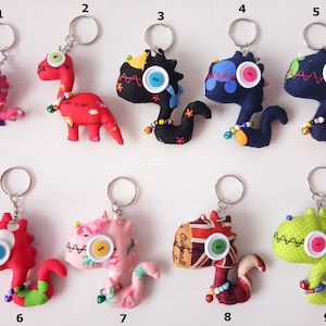 Schlüsselanhänger Stofftier Charm: Einzigartiges Accessoires für Tierliebhaber No.5