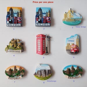 England Landmark Souvenir Magnet Collection Gift for Refrigerator