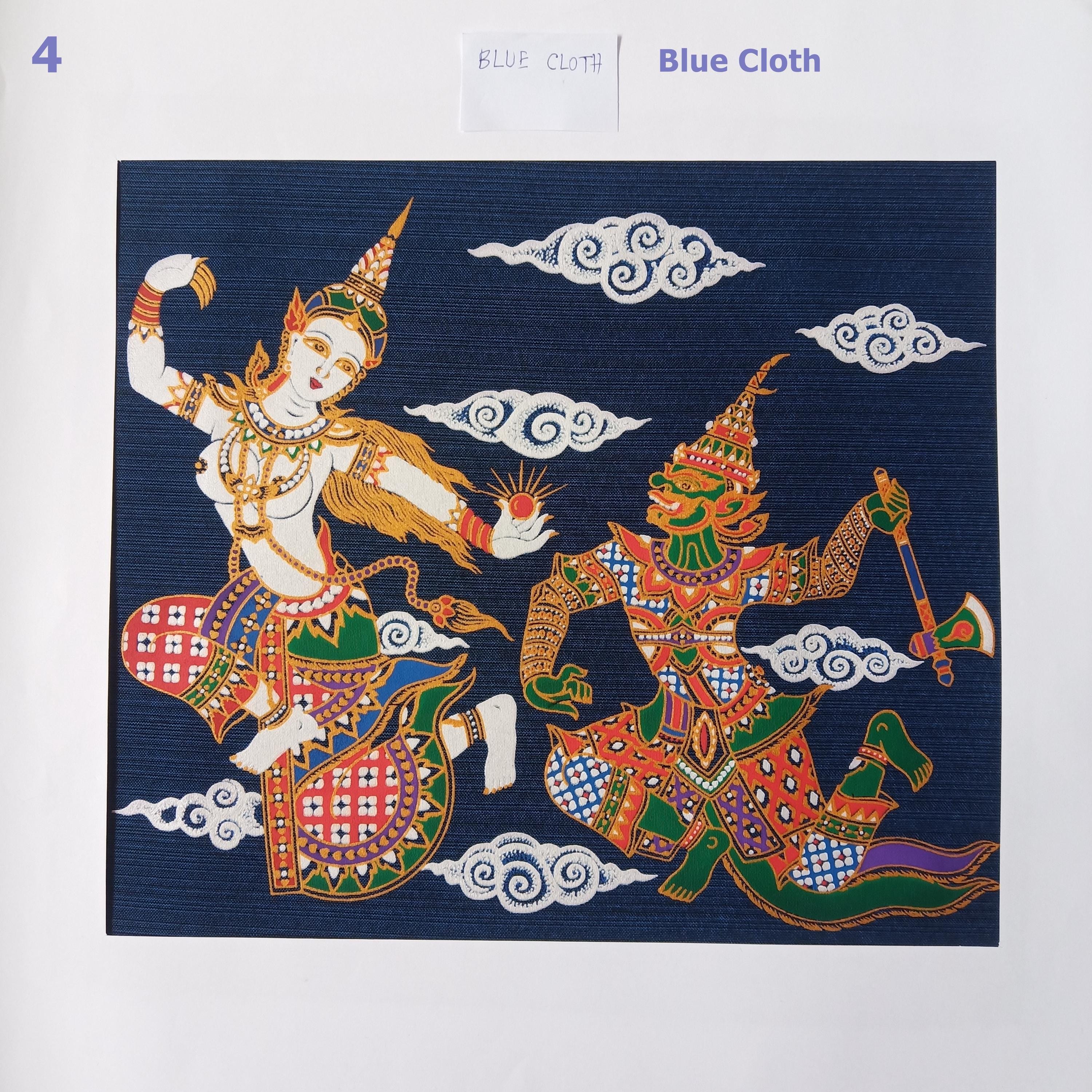 Thai Silk Screen Art Print: Traditional Asian Decor, Hand-pulled