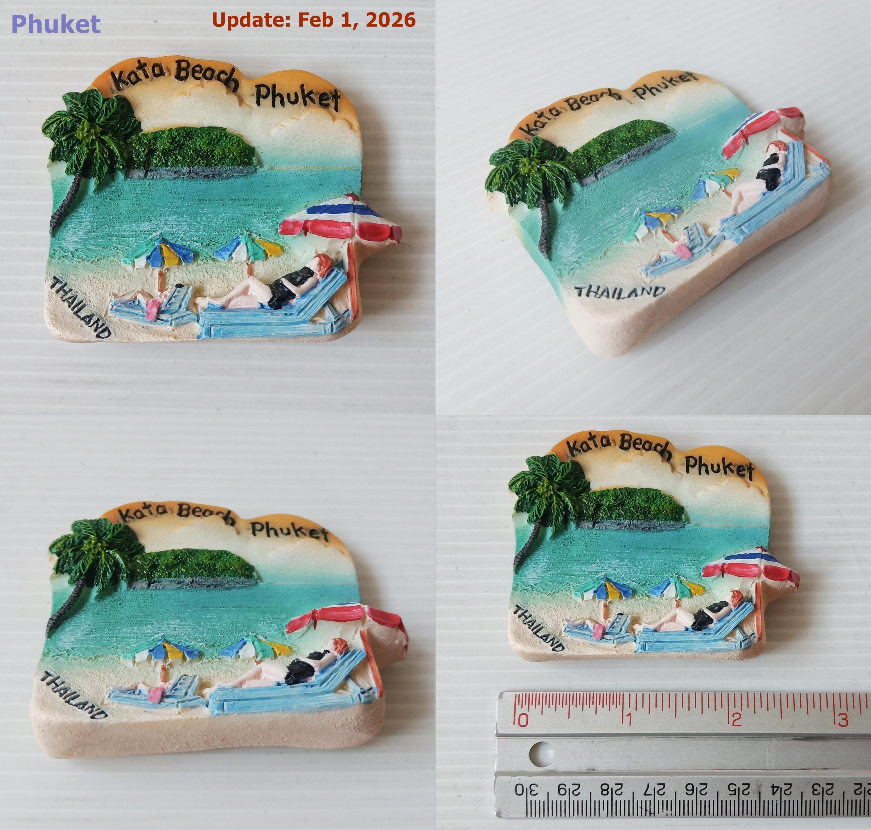 Thailand Travel Magnet: Hand-painted Resin Fridge Model #3 - Etsy