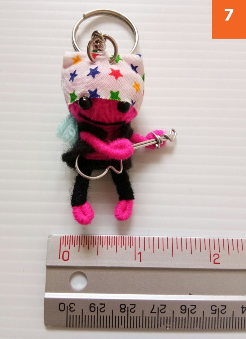 Voodoo String Doll Keychain Figure Keyring Ornament Accessory Etsy