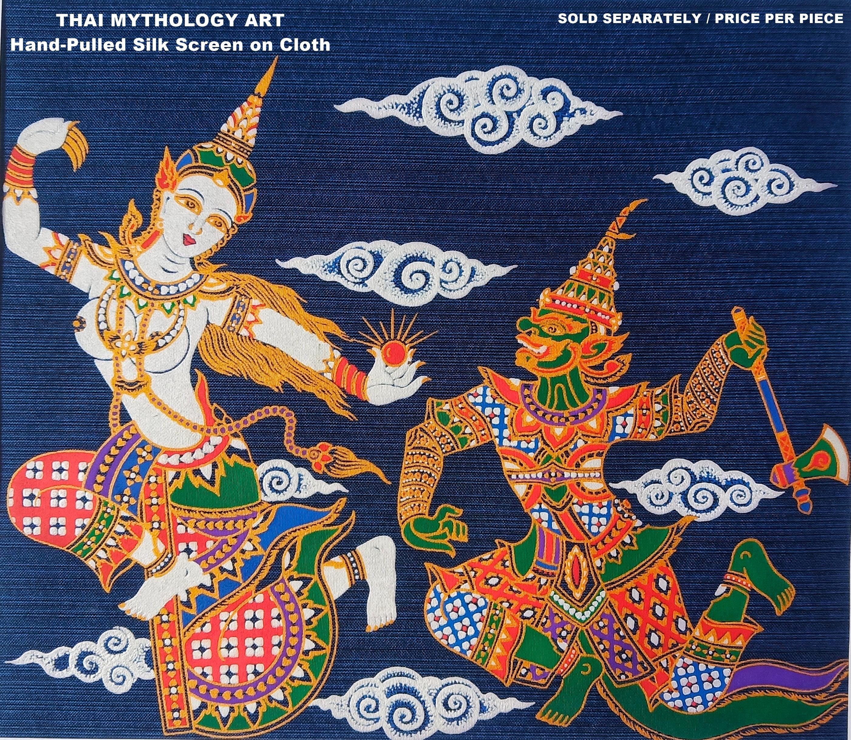 シゲマツ nantoka Silk screen print ED.30 Thai Silk Screen Art Print: Traditional Asian Decor, Hand-pulled