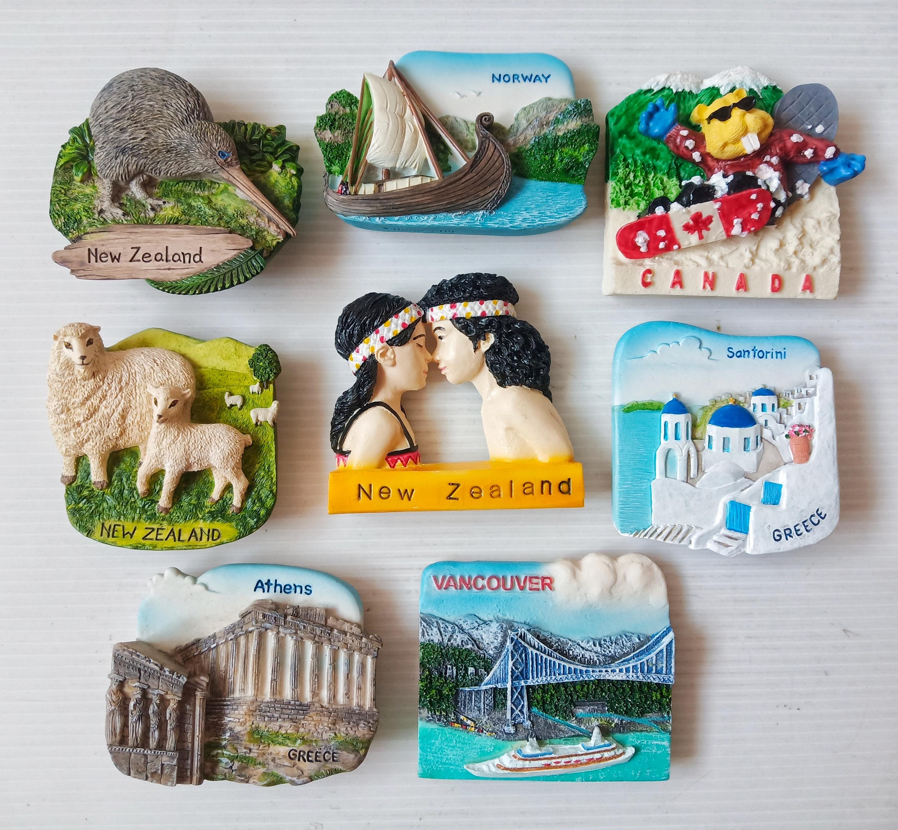 1 pezzo Calama da frigo 3D, souvenir, paesaggio invernale di Islanda