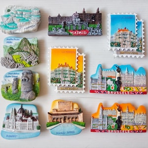 Landmark Souvenir Magnet: Prague, Spain, Russia, Turkey, Mexico #2