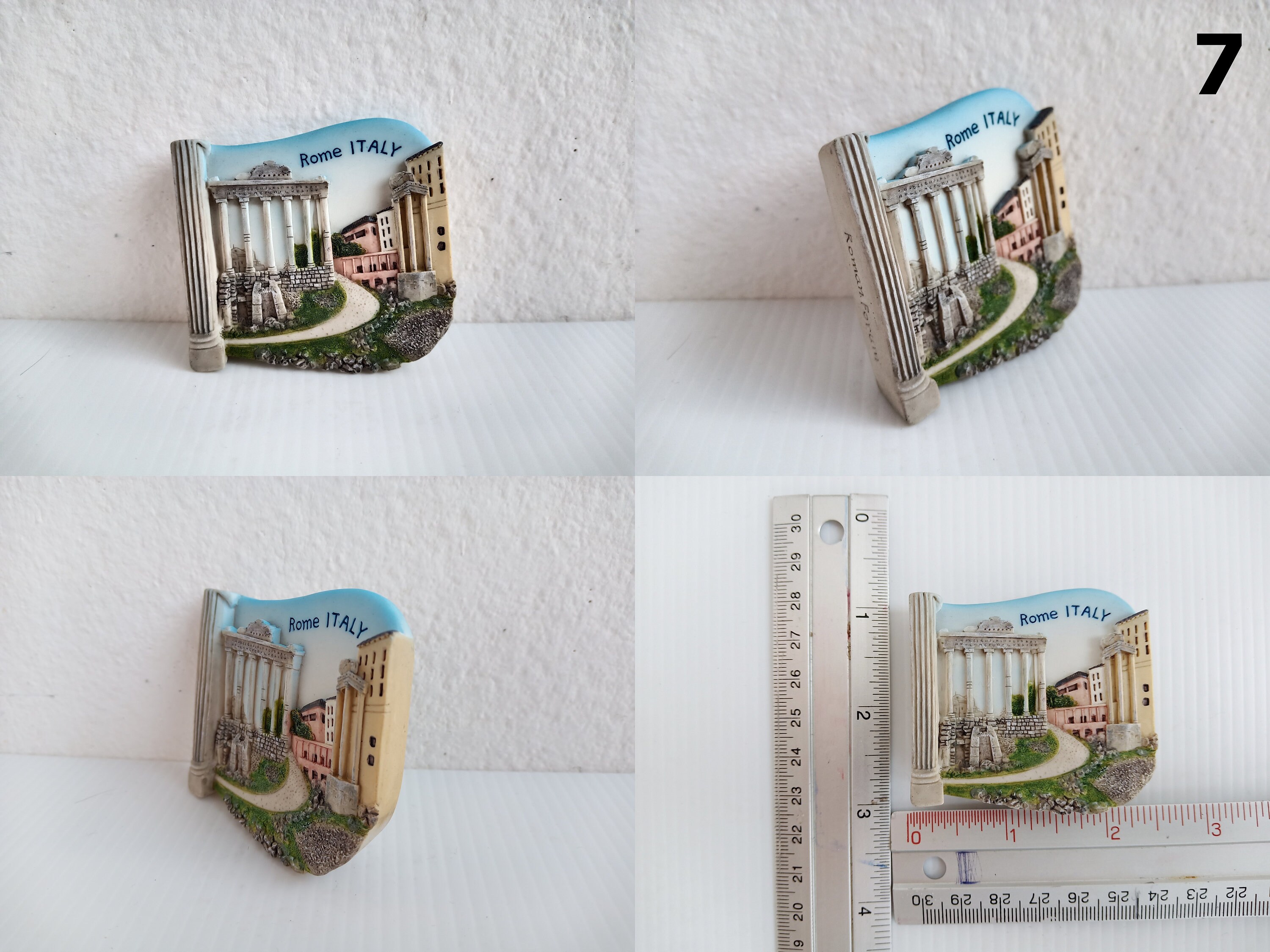3D World Travel frigorifero magnete Travel souvenir frigorifero casa e cucina decorazione 8 × 6 cm Italy