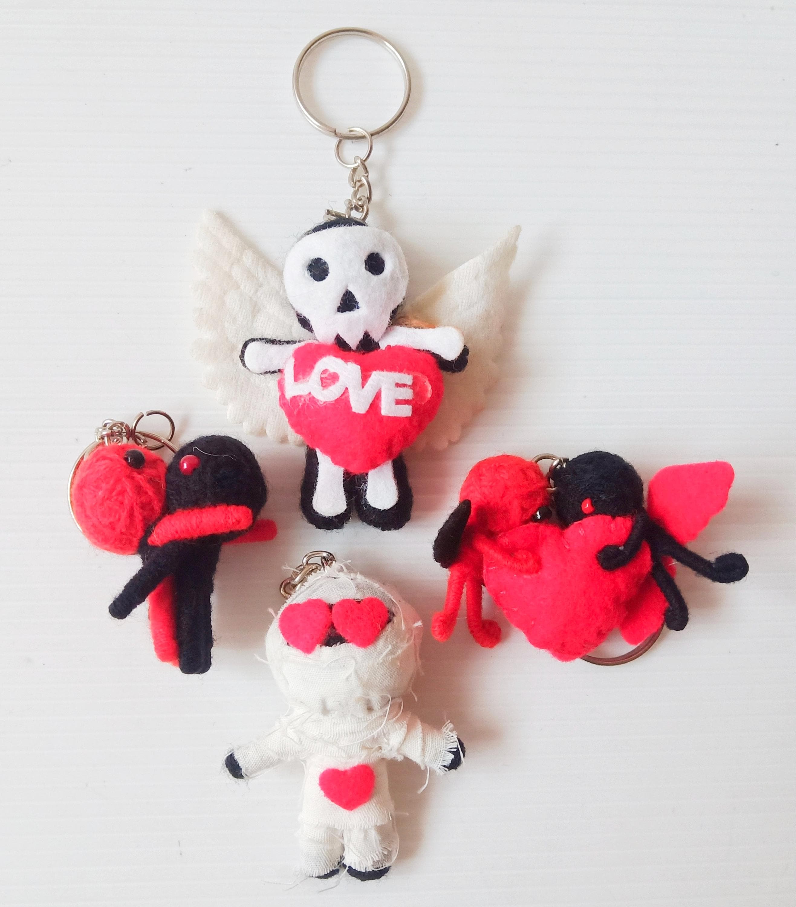 Unique Voodoo Doll Keychain – Handmade Love and Friendship String 
