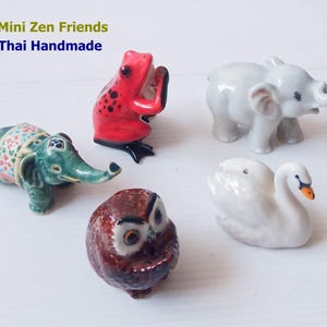 Mini Ceramic Animal Incense Stick Holder - Handmade Zen Desk Decor Gift