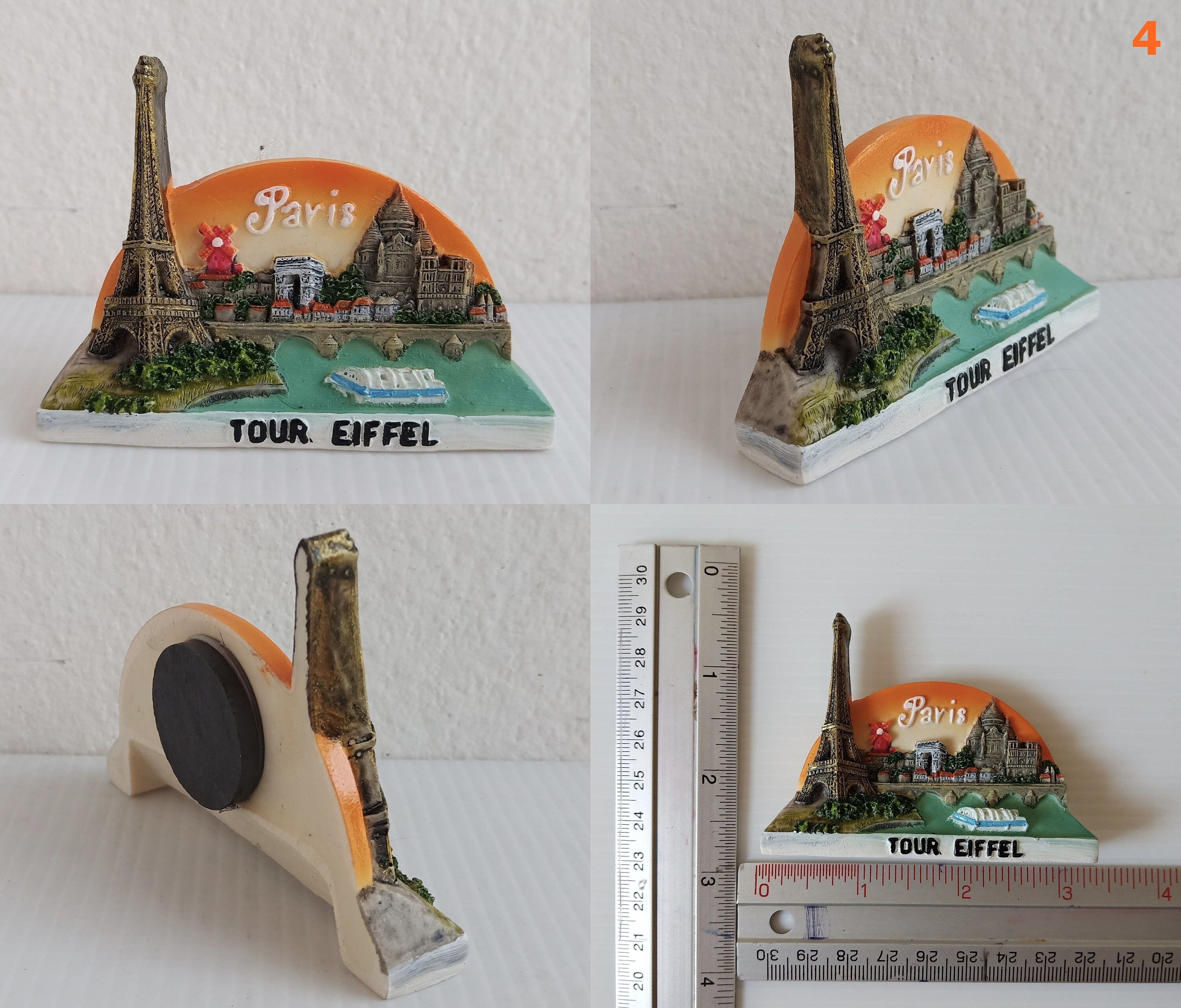 Magnet Football Souvenir PSG / Lorient (1-2) – Division 1 – 29 Août 1998 – 5,6 Cm