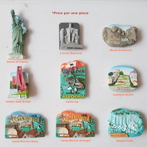 USA Landmark Souvenir Magnet Collection Gift for Refrigerator