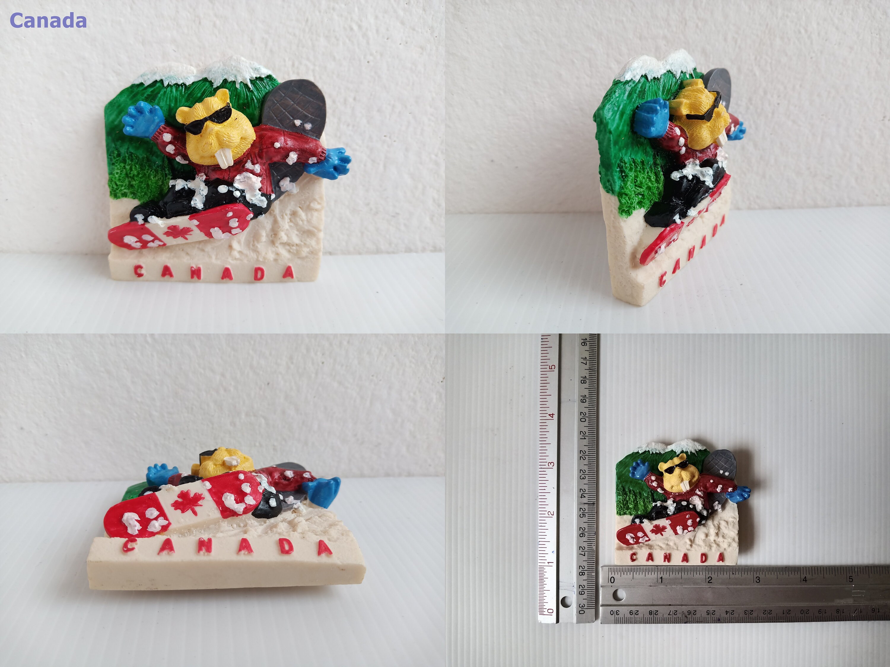 Landmark Souvenir Magnet: Canada, New Zealand, Greece, Norway #1