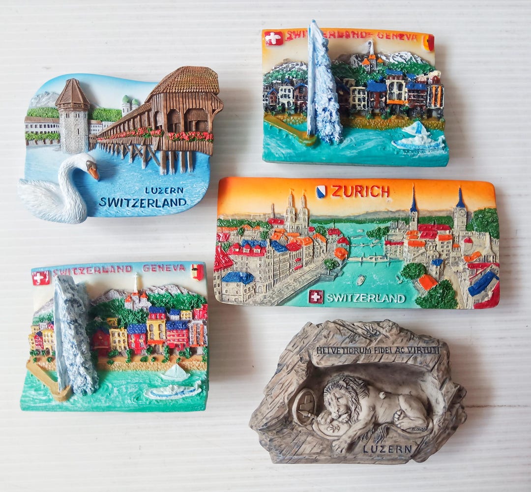 Switzerland Landmark Souvenir Magnet Collection Gift for
