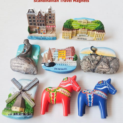 Landmark Souvenir Magnet: Canada, New Zealand, Greece, Norway #2