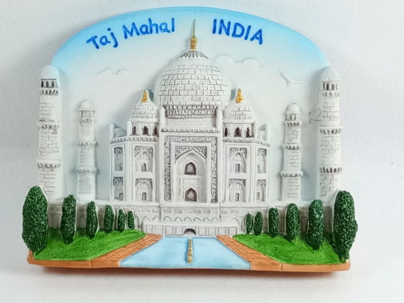 Taj Mahal India 3d Model Fridge Magnet Tourist Travel Souvenir Image 0