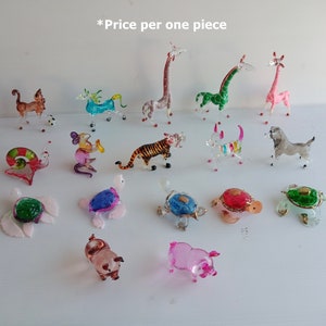 Blown Glass Animal Figurine: Collectible Art No.28-2