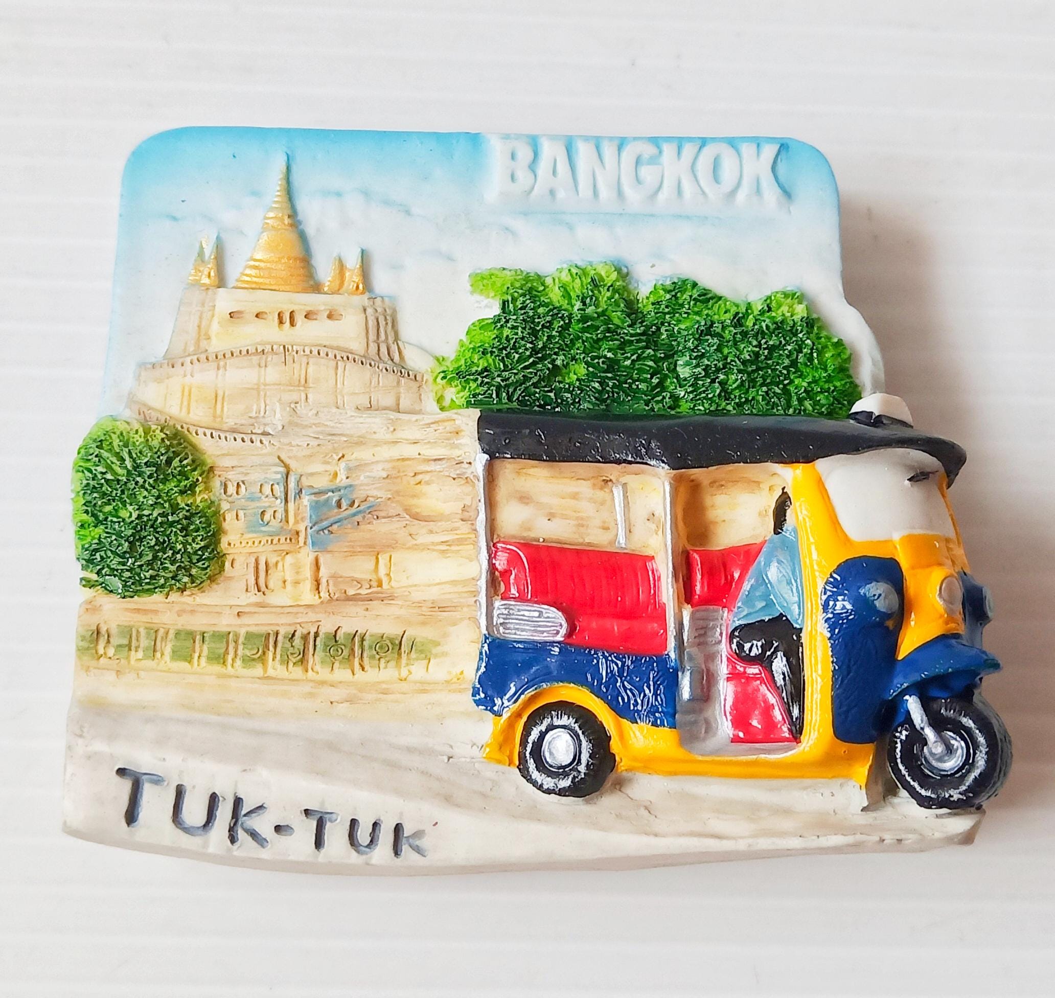 Thailand Travel Magnet: Hand-Painted Resin Landmark Model #2-2