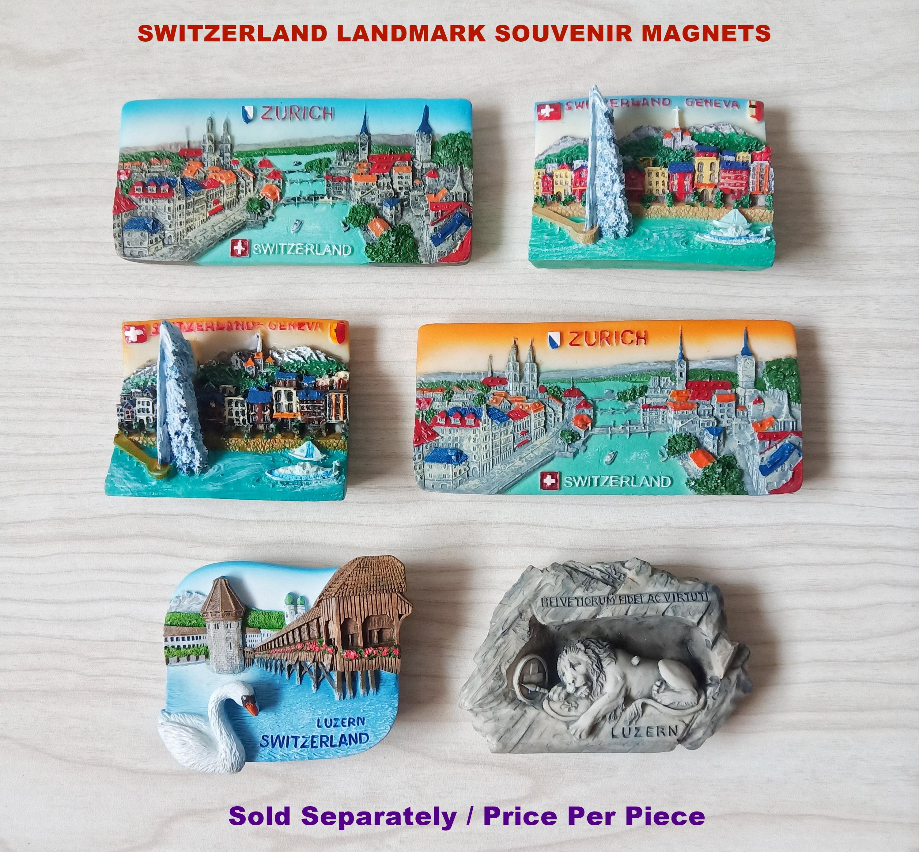 Switzerland Landmark Souvenir Magnet Collection Gift for