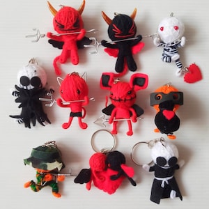 Unique Voodoo Doll Keychain – Handmade with Love for Bags and Keys #7