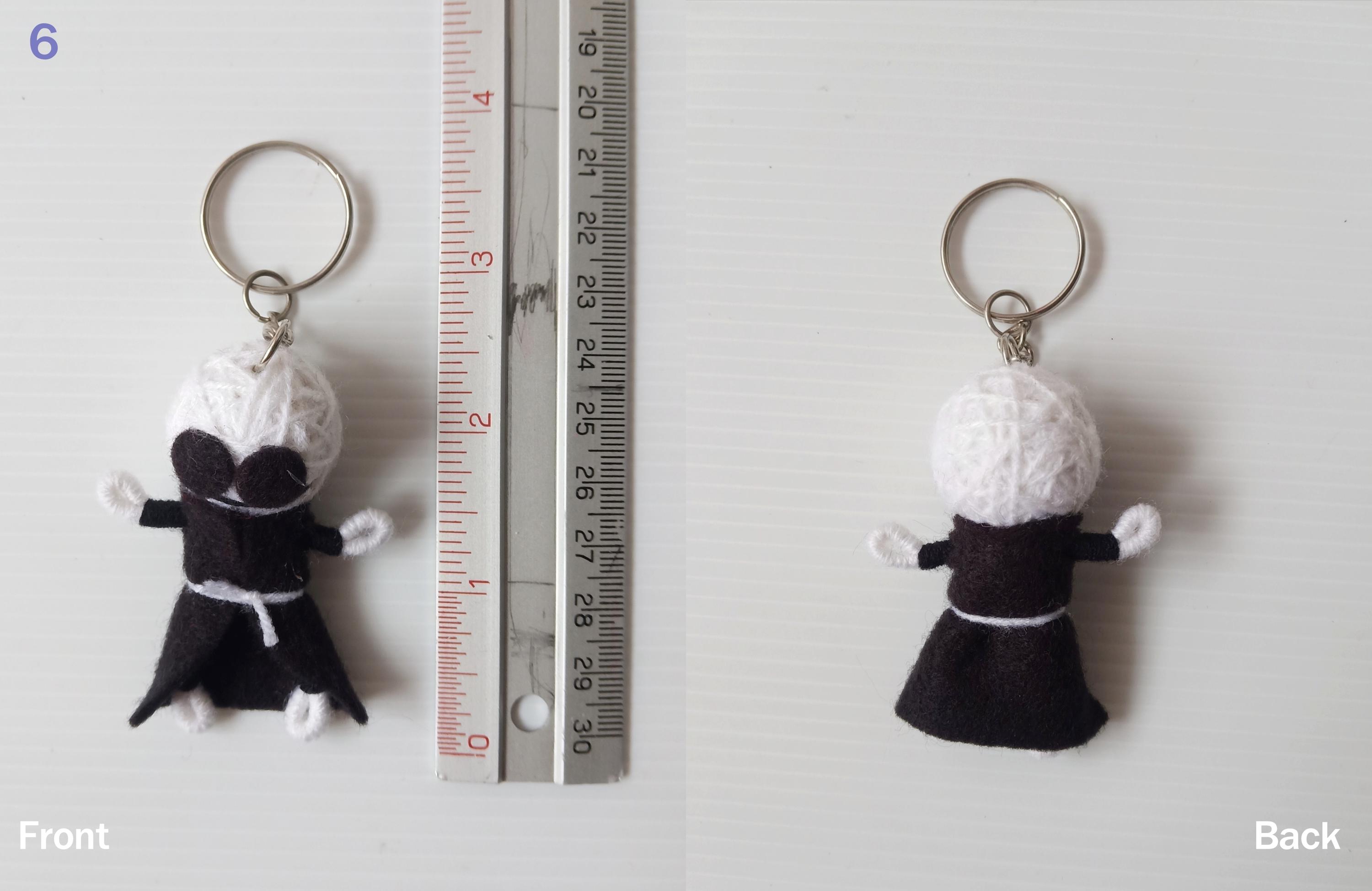 Unique Voodoo Doll Keychain – Handmade With Love for Bags