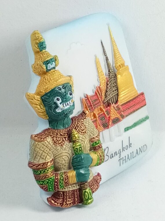 Temple Bangkok Thailand 3d Model Fridge Magnet Tourist Travel Souvenir Refrigerator Art Craft Gift