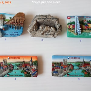 Switzerland Landmark Souvenir Magnet Collection Gift for Refrigerator