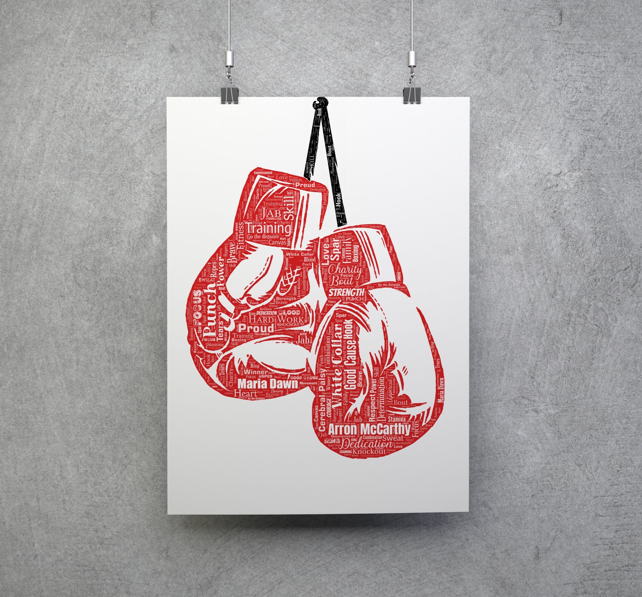 Boxing Digital Wall Art Personalised Gift Etsy UK